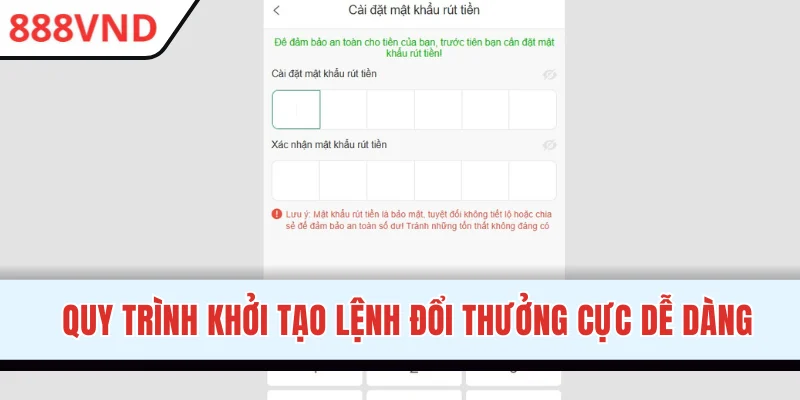 Quy trình khởi tạo lệnh đổi thưởng cực dễ dàng